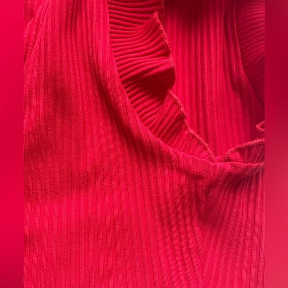 Aritzia Wilfred Red Crop Top Size S - Picture 5 of 7